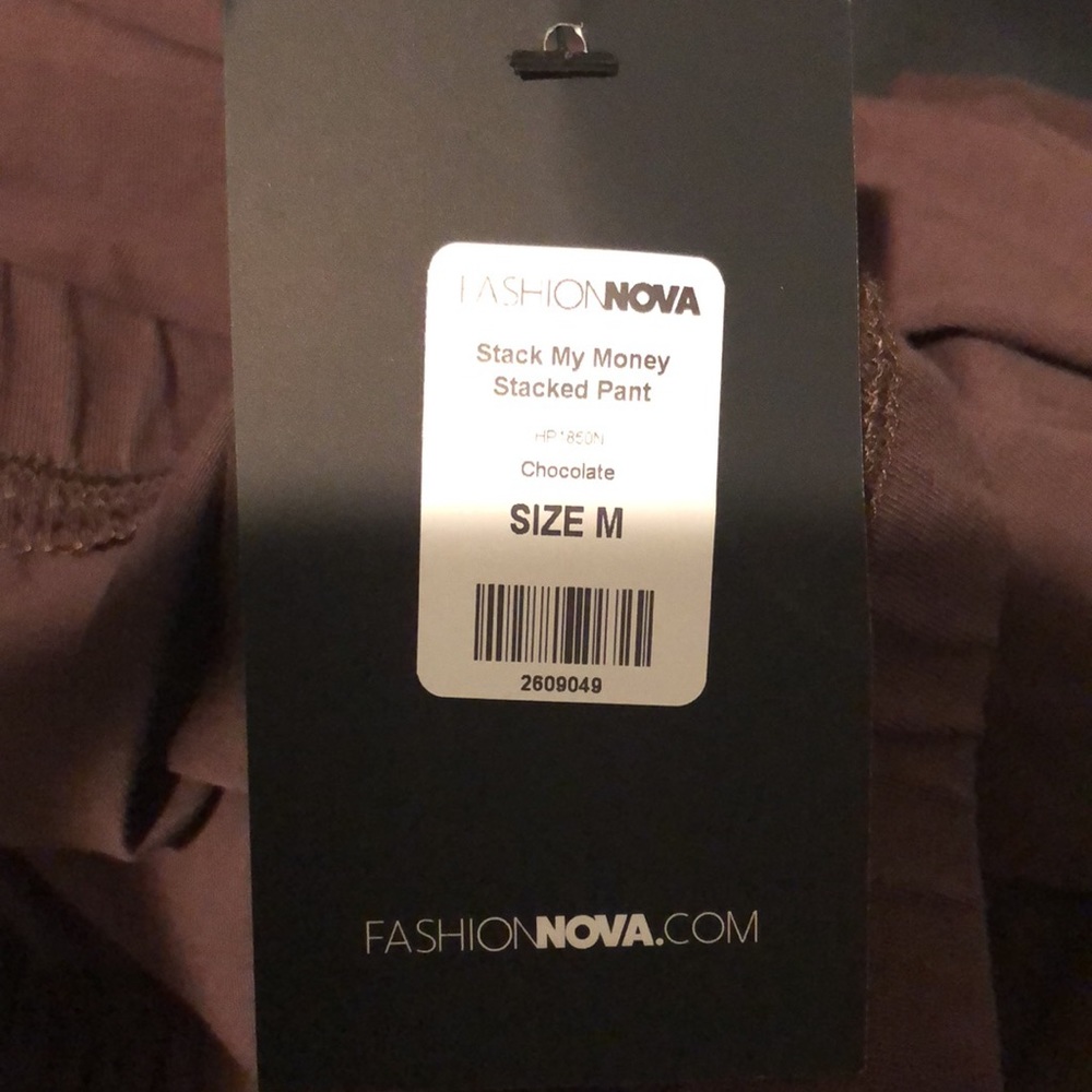 NWT fashionnova “stacked my money” pants/leggings - Picture 3 of 3